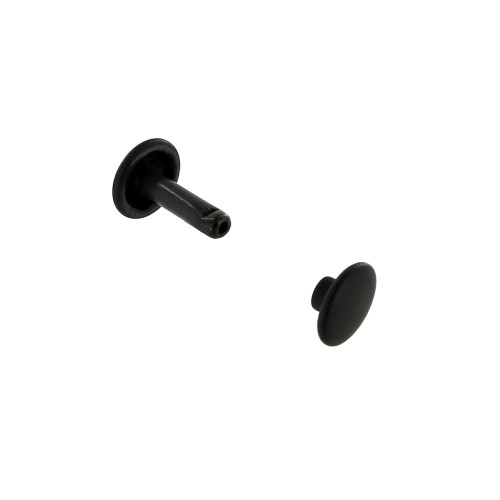 Double cap rivet Buckleguy 9mm LONG (Black)