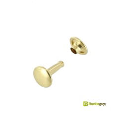 Double cap rivet Buckleguy 9mm LONG (Brass)