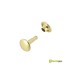 Double cap rivet Buckleguy 9mm LONG (Brass)