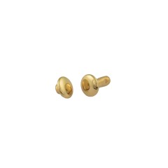 Double cap rivet Wuta 6mm (Gold, Brass)