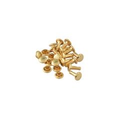 Double cap rivet Wuta 6mm (Gold, Brass)