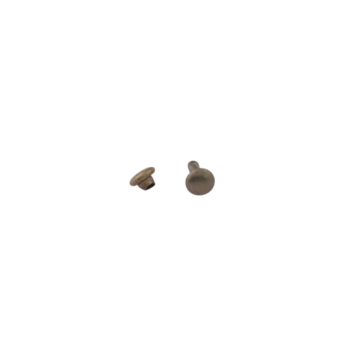Double cap rivet LC 6mm LONG (Antique Brass, 50pcs)