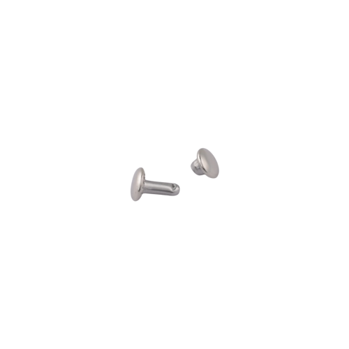 Double cap rivet LC 6mm LONG (Nickel, 50pcs)