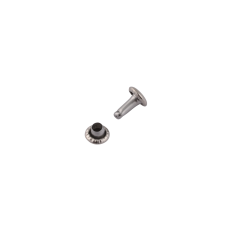 Double cap rivet LC 6mm LONG (Nickel, 50pcs)