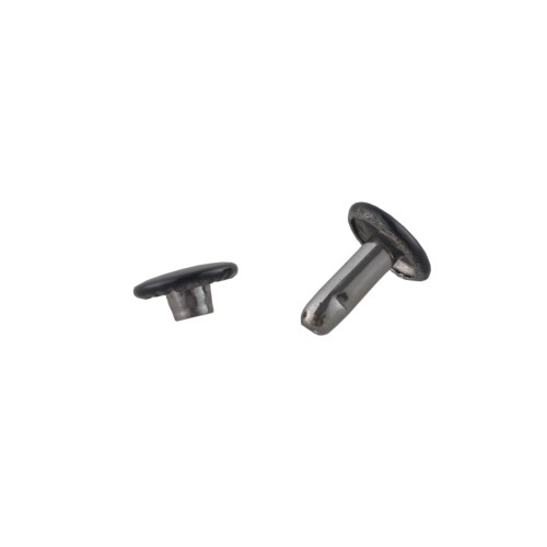 Double cap rivet LC 9mm LONG (Black, 20pcs)