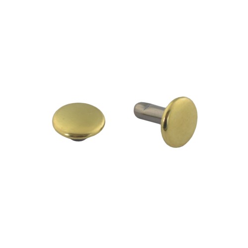 Double cap rivet LC 9mm LONG (Brass, 20pcs)