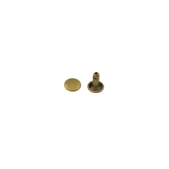 Double cap rivet Wuta 6mm (Antique, Brass)