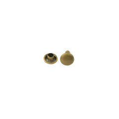 Double cap rivet Wuta 6mm (Antique, Brass)