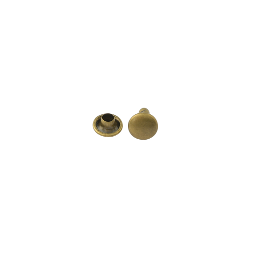 Double cap rivet Wuta 6mm (Antique, Brass)