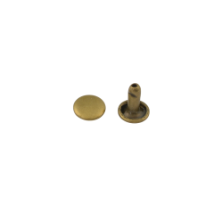 Double cap rivet Wuta 7mm (Antique, Brass)