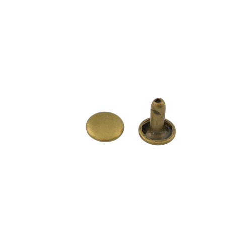 Double cap rivet Wuta 8mm (Antique, Brass)