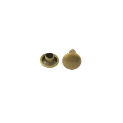 Double cap rivet Wuta 7mm (Antique, Brass)