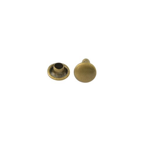 Double cap rivet Wuta 8mm (Antique, Brass)