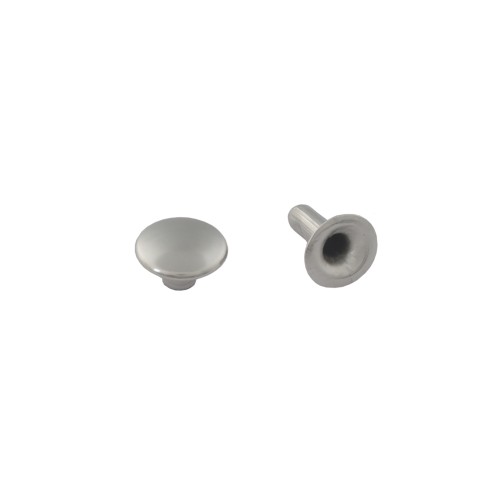 Single cap rivet LC 6mm LONG (Nickel, 50pcs)