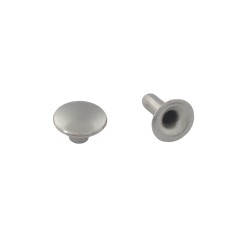 Single cap rivet LC 9mm LONG (Nickel, 20pcs)