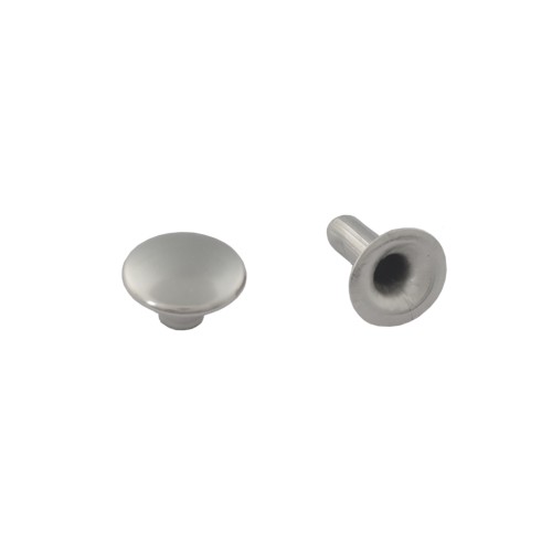 Single cap rivet LC 9mm LONG (Nickel, 20pcs)