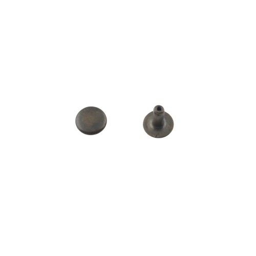 Single cap rivet 6mm (Antique, Steel)