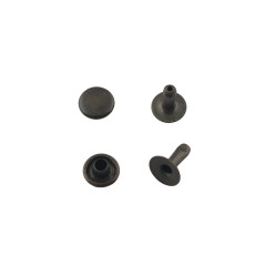 Single cap rivet 6mm (Antique, Steel)
