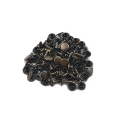 Single cap rivet 6mm (Antique, Steel)