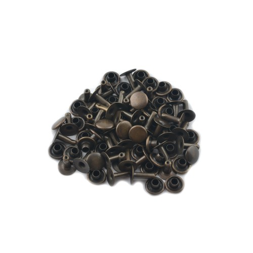 Single cap rivet 6mm (Antique, Steel)