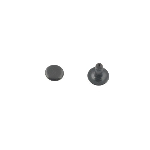 Single cap rivet 6mm (Black oxide, Steel)