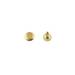 Single cap rivet 6mm (Brass, Steel)