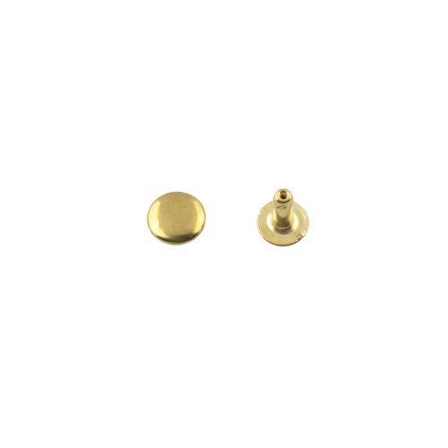 Single cap rivet 6mm (Brass, Steel)