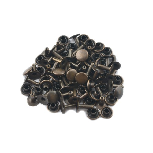 Single cap rivet 7mm (Antique, Steel)