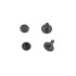 Single cap rivet 7mm (Black Oxide, Steel)