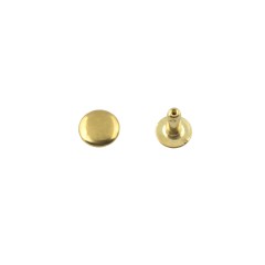 Single cap rivet 7mm (Brass, Steel)