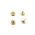 Single cap rivet 7mm (Brass, Steel)