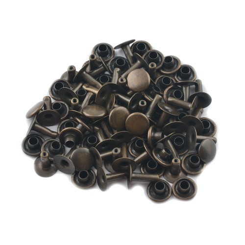 Single cap rivet 9mm (Antique, Stainless)