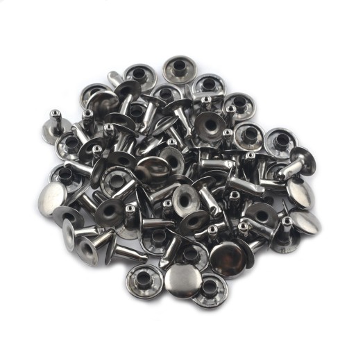 Single cap rivet 9mm (Black Nickel, Stainless)