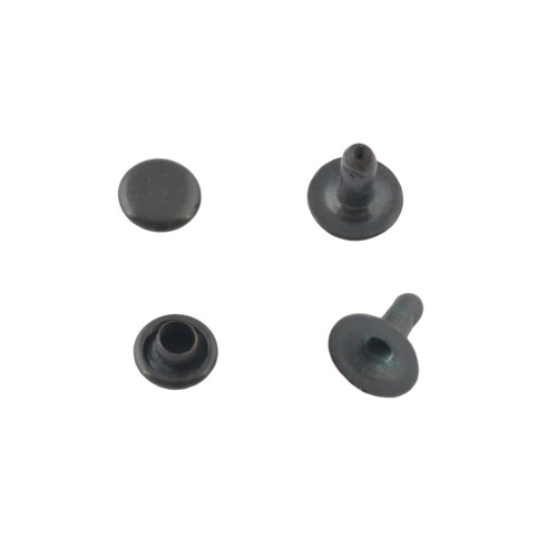 Single cap rivet 9mm (Black Oxide, Stainless)
