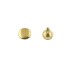 Single cap rivet 9mm (Brass, Steel)
