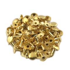 Single cap rivet 9mm (Brass, Steel)