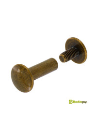 Винт ременной BG-7700 16мм (ст.латунь, полукруглый)