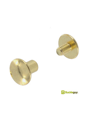 Винт ременной BG-7700 6мм (латунь, полукруглый)