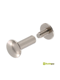 Винт ременной BG-7700 16мм (никель, полукруглый)