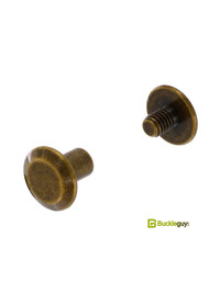 Винт ременной BG-7705 6мм (ст.латунь, плоский)