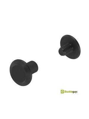 Винт ременной BG-7705 6мм (чёрный, плоский)