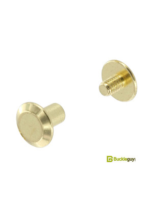 Винт ременной BG-7705 6мм (латунь, плоский)