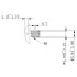 Chicago Screw BG-7705 6mm (Nickel Matte, flat)