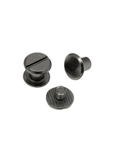 Винт ременной LB 6мм (чёрн.никель, плоский)