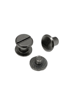 Винт ременной LB 6мм (чёрн.никель, плоский)