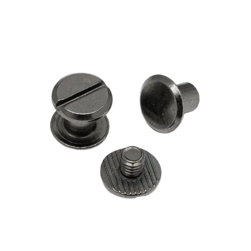 Chicago Screw LB 6mm (Black Nickel, Flat)