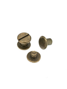 Винт ременной LS 5мм (ст.латунь, плоский)