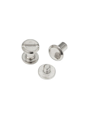 Винт ременной LS 8мм (никель, плоский)