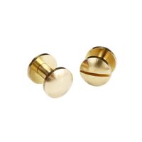Chicago Screw Brass 10x10mm (rounded)