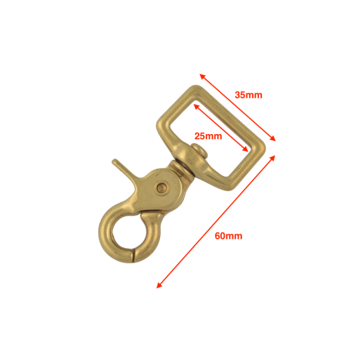 Snap Hook BR-Z069 25mm (Brass)